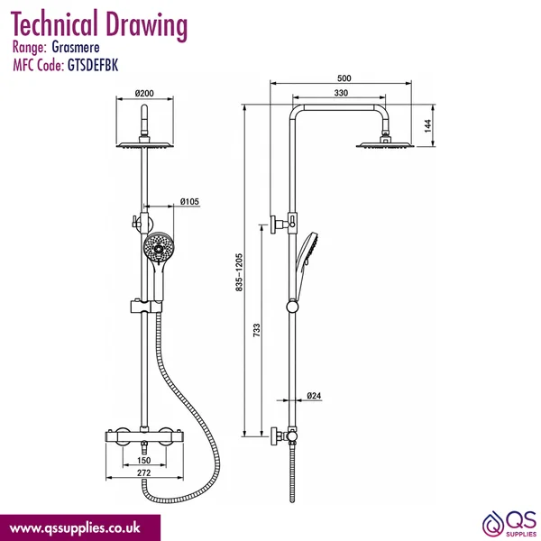 Technical drawing QS-V110667 / GTSDEFBK