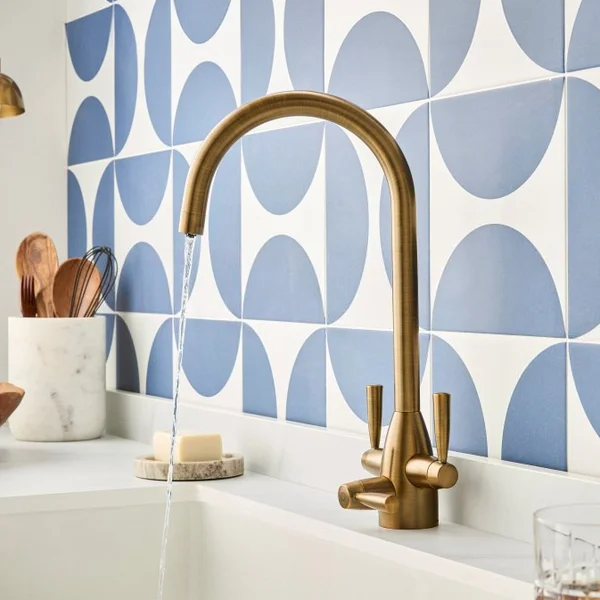 Alternate image of Clearwater Eclipse Tri-Spa Contemporary 3 Way Kitchen Filter Tap with Swivel Spout - Stick Handles