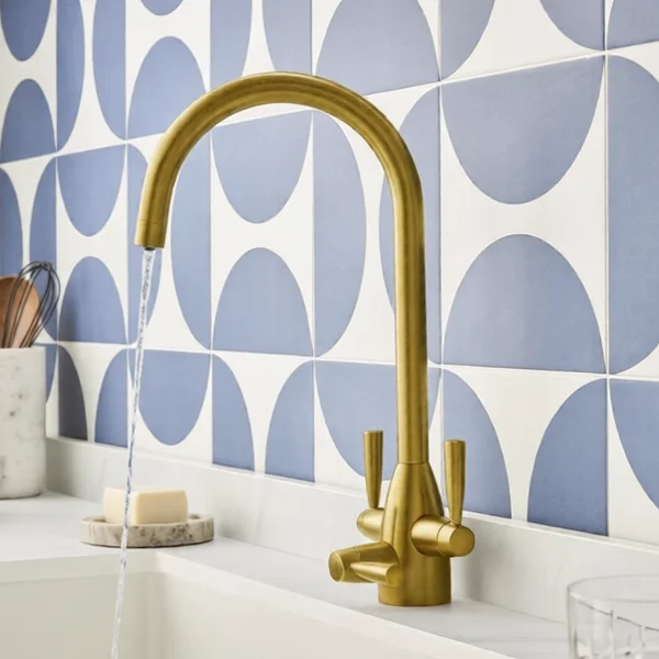 Alternate image of Clearwater Eclipse Tri-Spa Contemporary 3 Way Kitchen Filter Tap with Swivel Spout - Stick Handles