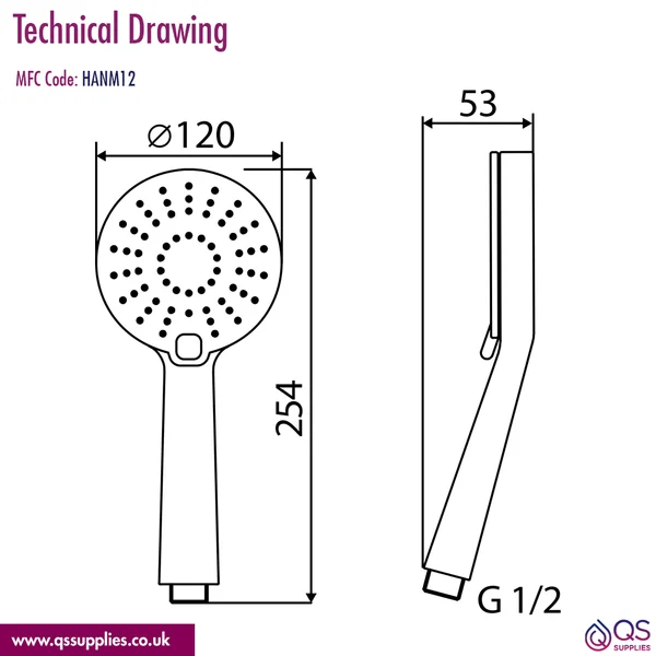 Technical drawing QS-V110668 / HANM12