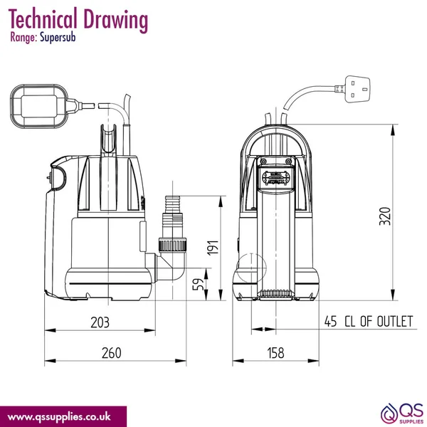 Technical drawing QS-V115146 / 46540
