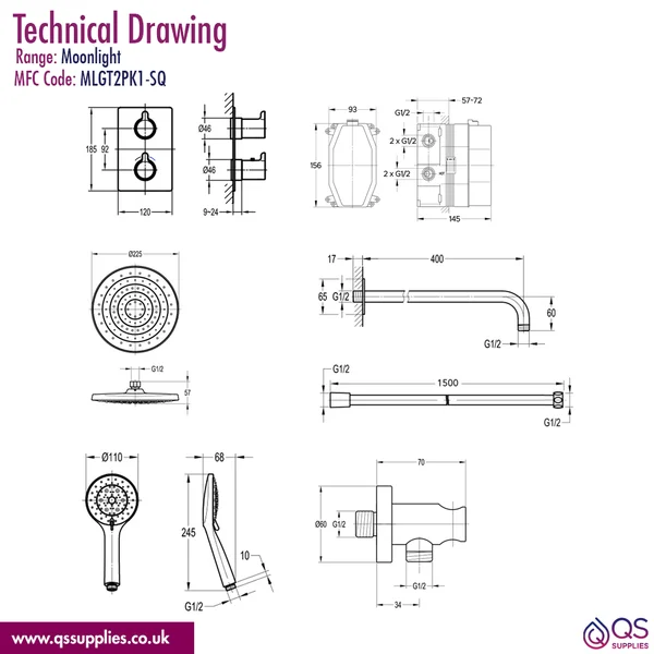 Technical drawing QS-V115765 / MLGT2PK1-SQ