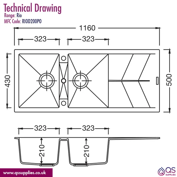 Technical drawing QS-V115149 / RIOD200PO
