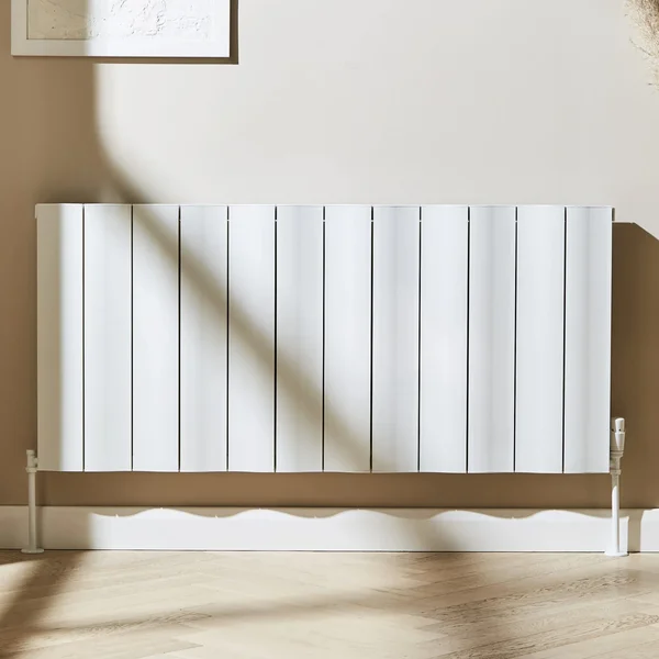 Kartell K-Rad Vancouver Horizontal Radiator - 580mm High - Aluminium - Single Panel