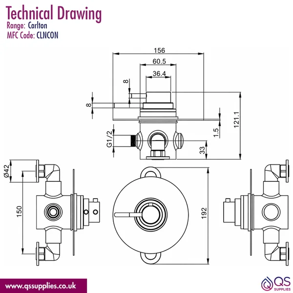Technical drawing QS-V110676 / CLNCON