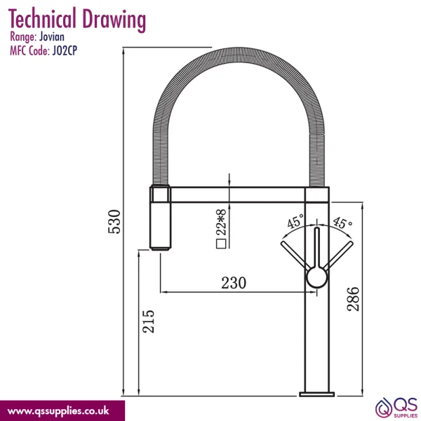 Technical drawing QS-V102354 / JO2CP