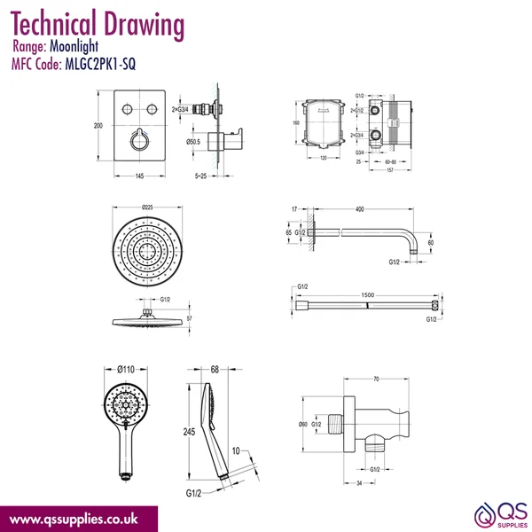 Technical drawing QS-V115769 / MLGC2PK1-SQ