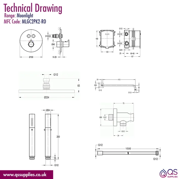 Technical drawing QS-V115770 / MLGC2PK2-RO