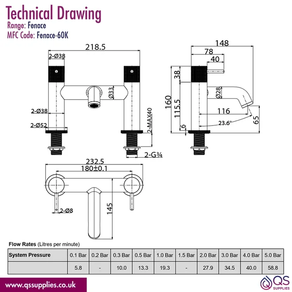 Technical drawing QS-V112689 / Fenace-60K