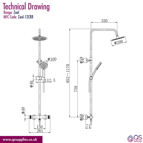 Technical drawing QS-V117268 / Zeal-12CRR