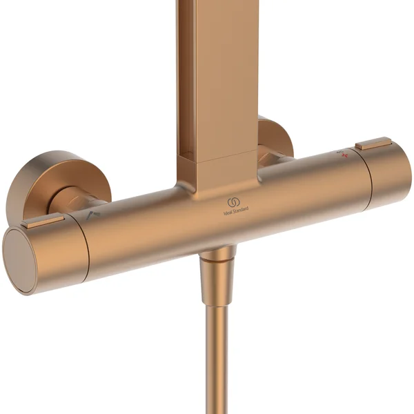 Alternate image of Ideal Standard Ceratherm Alu+ Exposed Thermostatic Shower Set with 2 Shelves