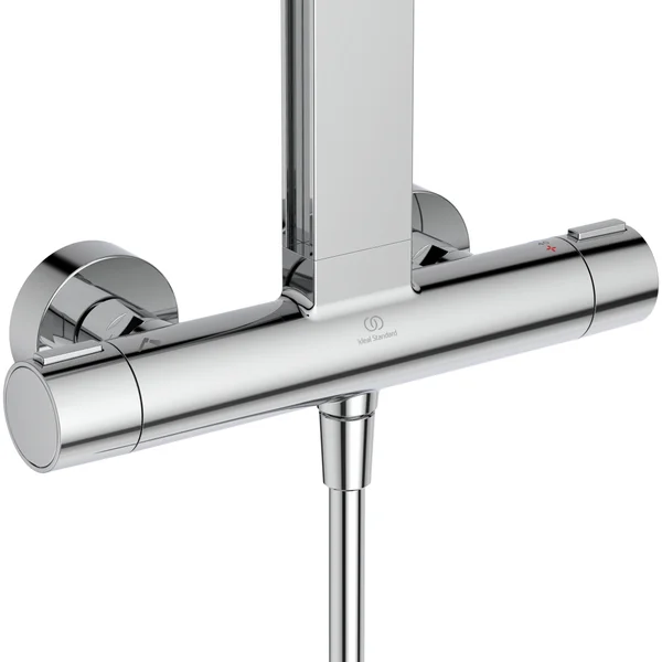 Alternate image of Ideal Standard Ceratherm Alu+ Exposed Thermostatic Shower Set with 2 Shelves
