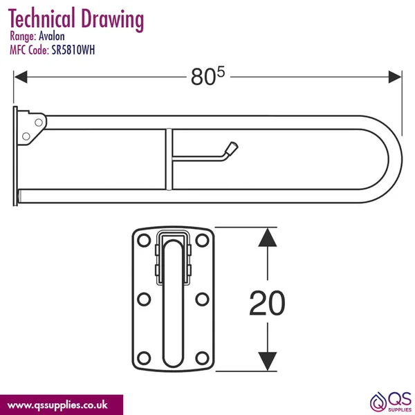 Technical drawing QS-V115156 / SR5810WH