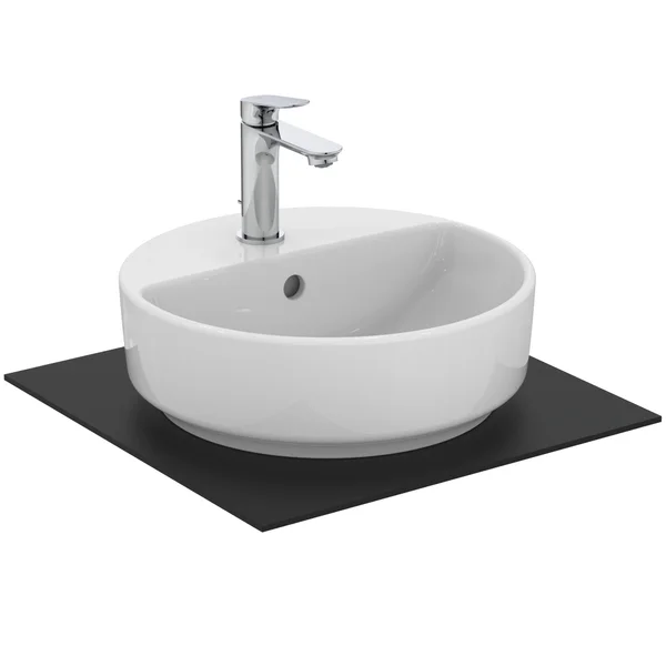 Alternate image of Ideal Standard I.Life-O Round Ceramic Countertop Vessel Basin - 400mm - Gloss White