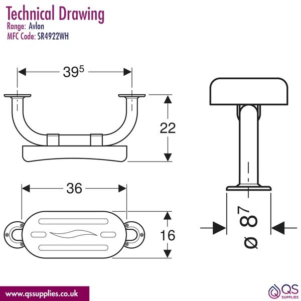 Technical drawing QS-V110687 / SR4922WH
