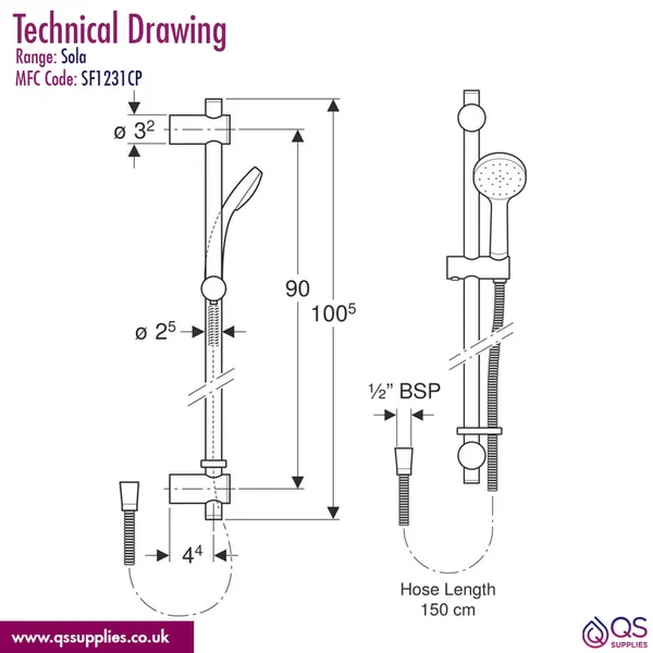Technical drawing QS-V115172 / SF1231CP