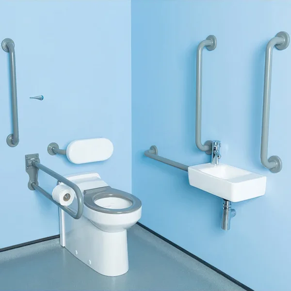 Additional image of Twyford Avalon Doc-M Rimless Close Coupled WC Pan and Basin Pack