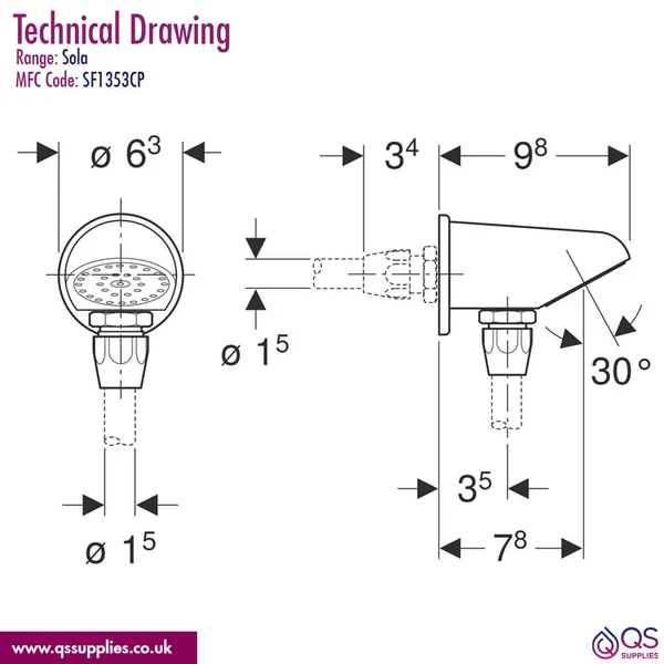 Technical drawing QS-V115175 / SF1353CP