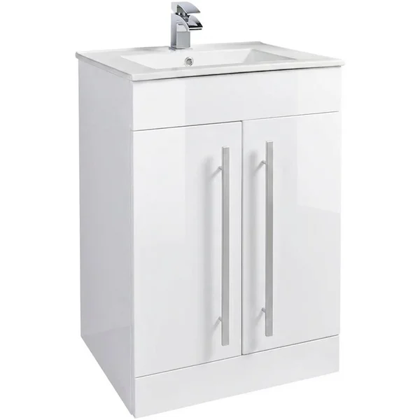 Additional image of Kartell K-Vit Purity Contemporary Floorstanding Vanity Unit - 2 Door - 830mm High