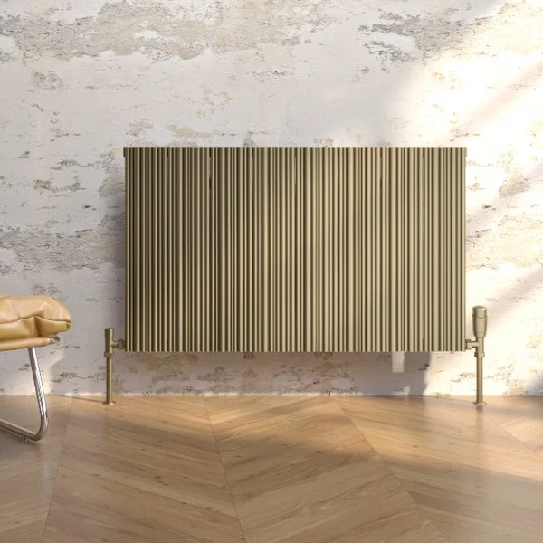 Alternate image of Kartell K-Rad Quebec Horizontal Double Panel Designer Radiator - Aluminium - 575mm High