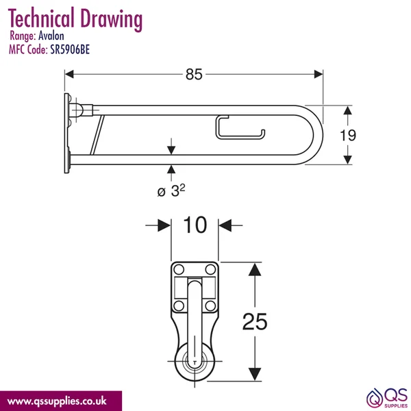 Technical drawing QS-V115780 / SR5906BE