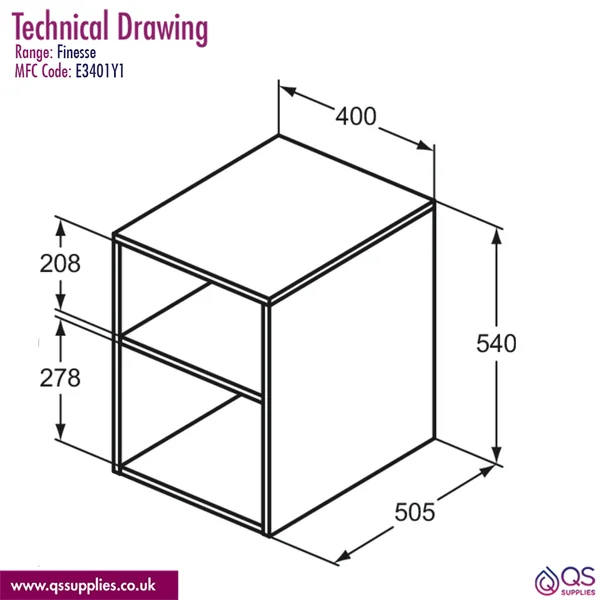Technical drawing QS-V117276 / E3401Y1