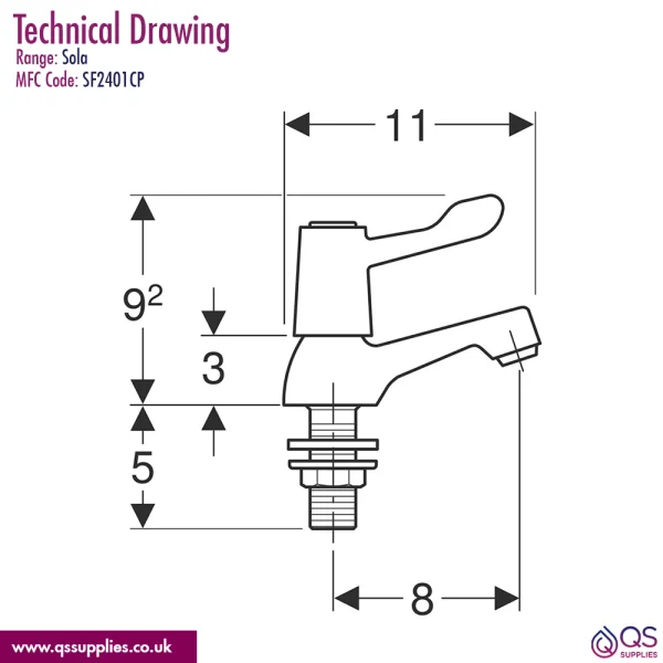 Technical drawing QS-V115185 / SF2401CP