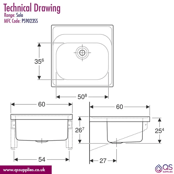 Technical drawing QS-V115177 / PS9023SS