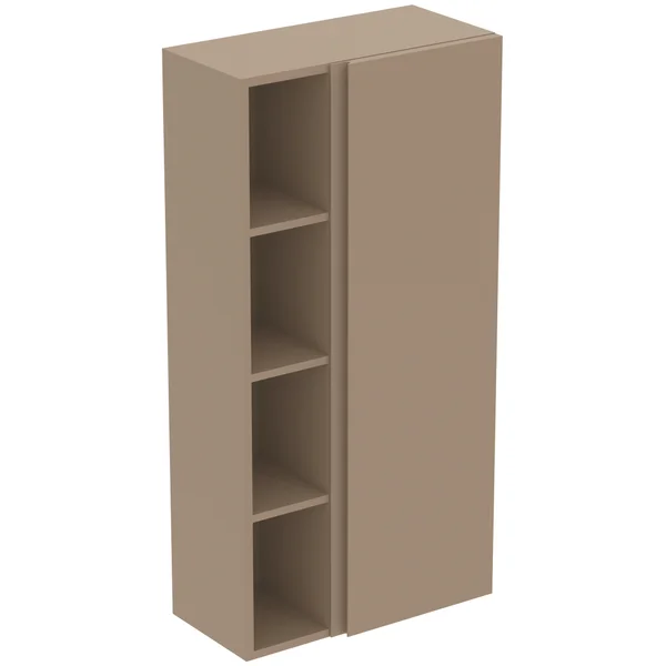 Ideal Standard Finesse Wall Hung Tall Unit with Open Shelves - Handle-Less - 1 Door