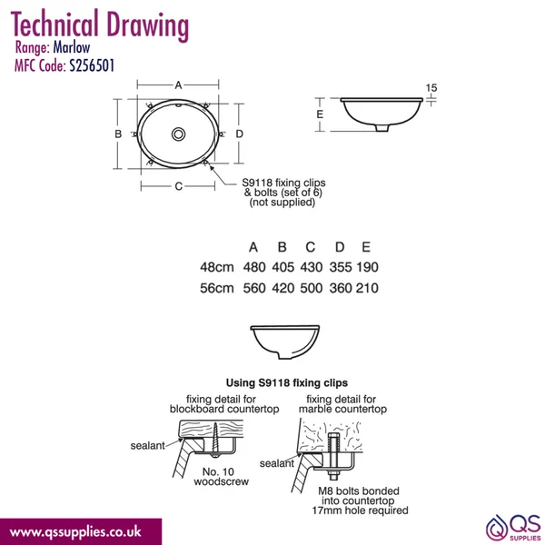 Technical drawing QS-V100946 / S256501