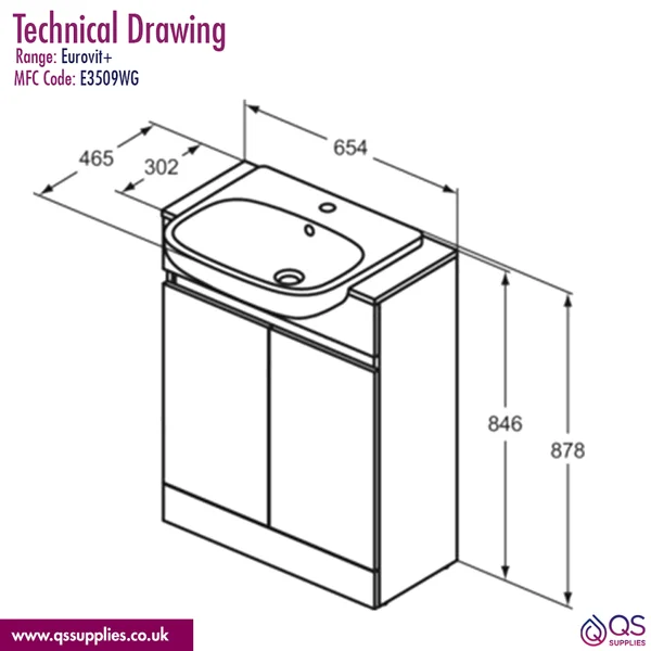 Technical drawing QS-V115784 / E3509WG