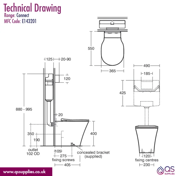 Technical drawing QS-V115190 / E143201