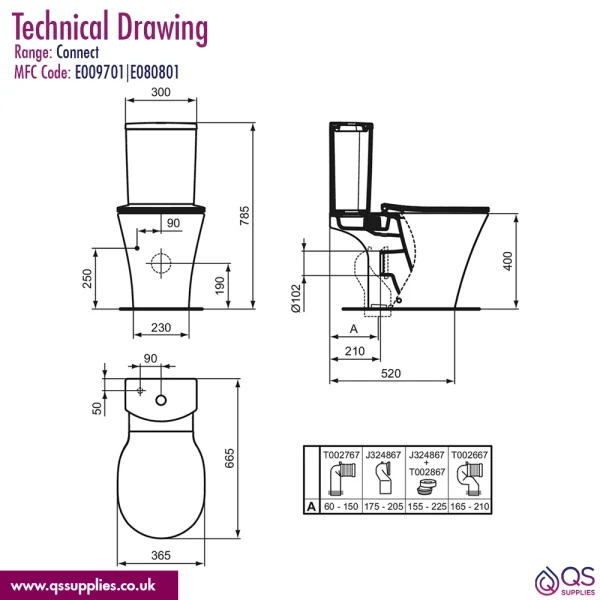 Technical drawing QS-V115191 / E009701|E080801