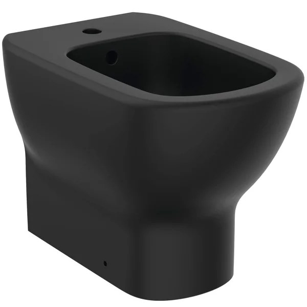 Additional image of Ideal Standard Tesi Floorstanding Back-To-Wall Matt Black Bidet - 550mm Projection