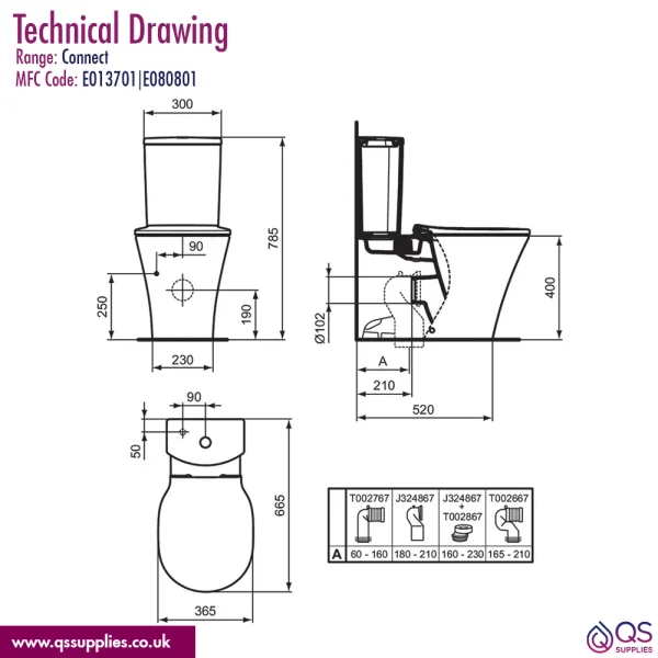 Technical drawing QS-V115192 / E013701|E080801