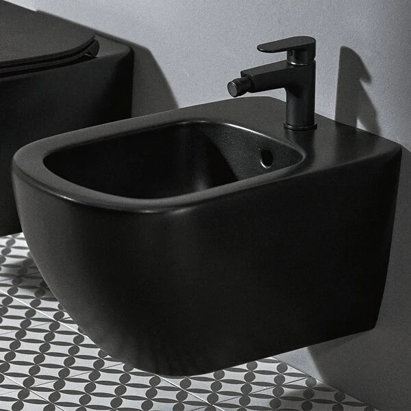 Alternate image of Ideal Standard Tesi Wall Mounted Bidet - 1 Taphole - 530mm Projection