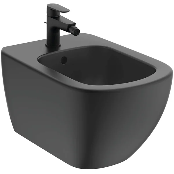 Alternate image of Ideal Standard Tesi Wall Mounted Bidet - 1 Taphole - 530mm Projection