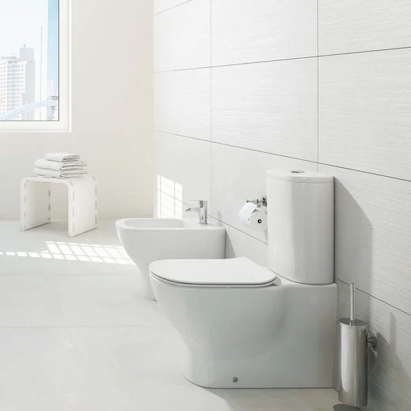 Additional image of Ideal Standard Tesi Close Coupled Back To Wall WC Pan - Aquablade Technology - 365 x 665mm