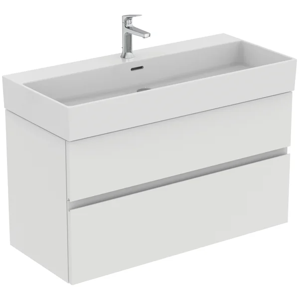 Alternate image of Ideal Standard Finesse Wall Hung Vanity Unit - Handle-Less - 2 Drawers - 550mm High