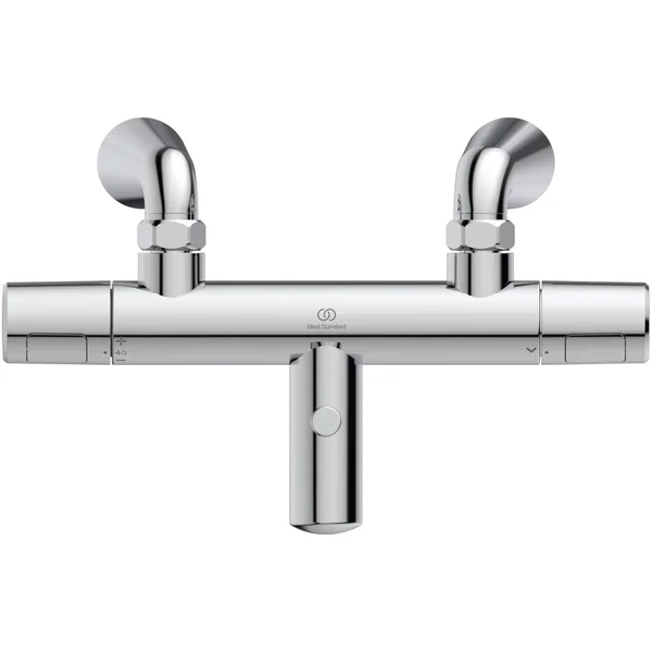 Additional image of Ideal Standard Ceratherm T25 Chrome Thermostatic Bath Shower Mixer - Knob Handles - Rim Mounted