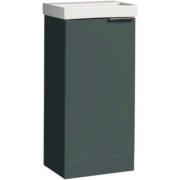 Alternate image of Tavistock Cadence Floorstanding Slimline Vanity Unit with Basin - 1 Door - 414 x 865mm