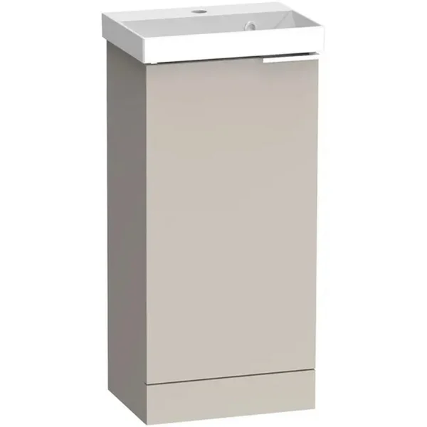 Alternate image of Tavistock Cadence Floorstanding Slimline Vanity Unit with Basin - 1 Door - 414 x 865mm