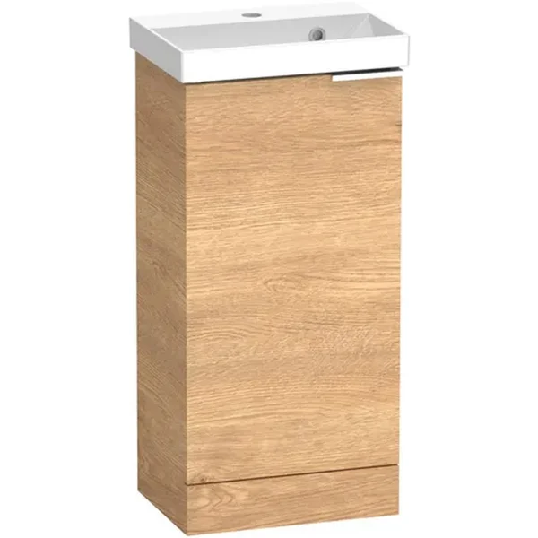 Alternate image of Tavistock Cadence Floorstanding Slimline Vanity Unit with Basin - 1 Door - 414 x 865mm