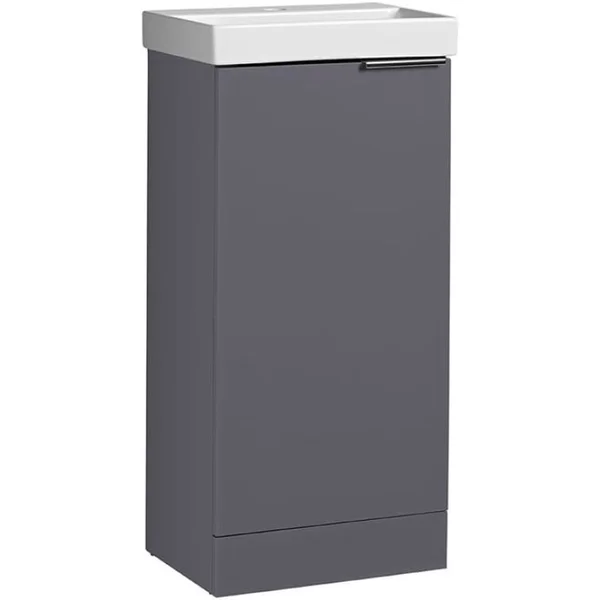 Alternate image of Tavistock Cadence Floorstanding Slimline Vanity Unit with Basin - 1 Door - 414 x 865mm