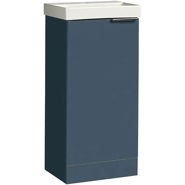 Tavistock Cadence Floorstanding Slimline Vanity Unit with Basin - 1 Door - 414 x 865mm