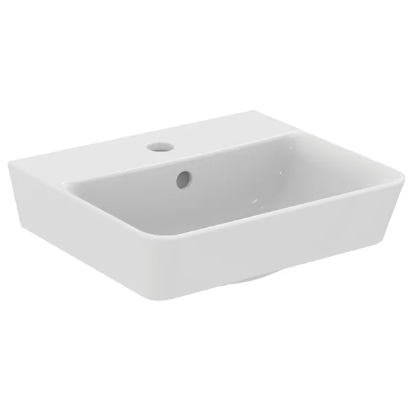 Ideal Standard Connect Air 1 Tap Hole Cube Handrinse Basin with Overflow - 400 x 350mm