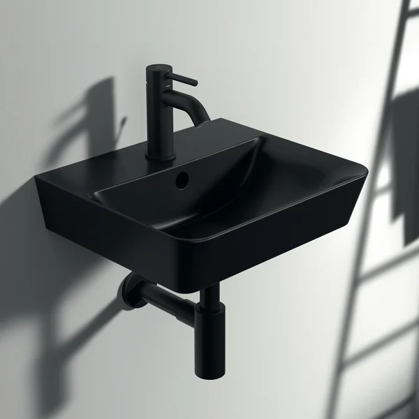 Alternate image of Ideal Standard Connect Air 1 Tap Hole Cube Handrinse Basin with Overflow - 400 x 350mm