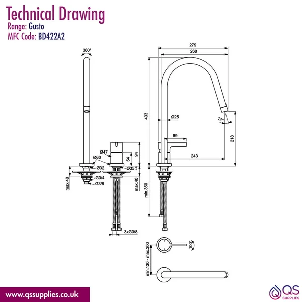 Technical drawing QS-V113758 / BD422A2