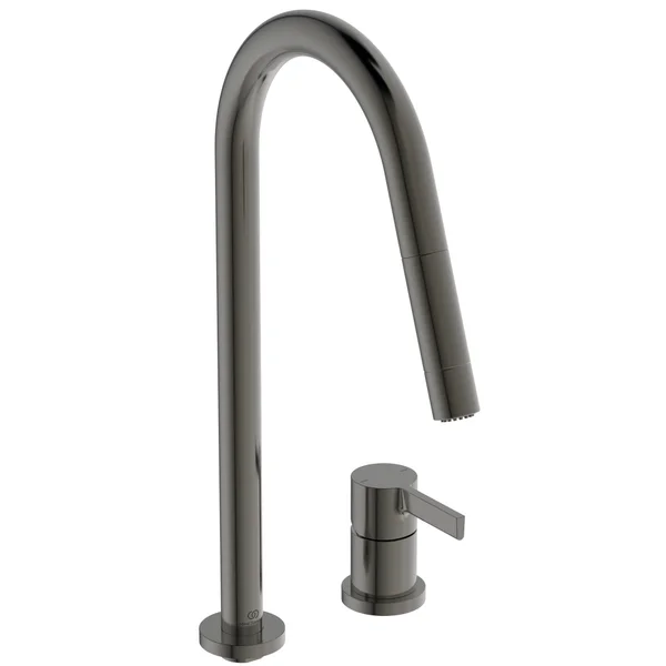 Additional image of Ideal Standard Gusto Pull Out Kitchen Mixer Tap with C-Shaped Spout - Dual Spray Modes