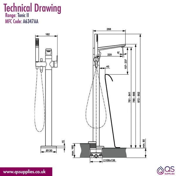 Technical drawing QS-V107864 / A6347AA
